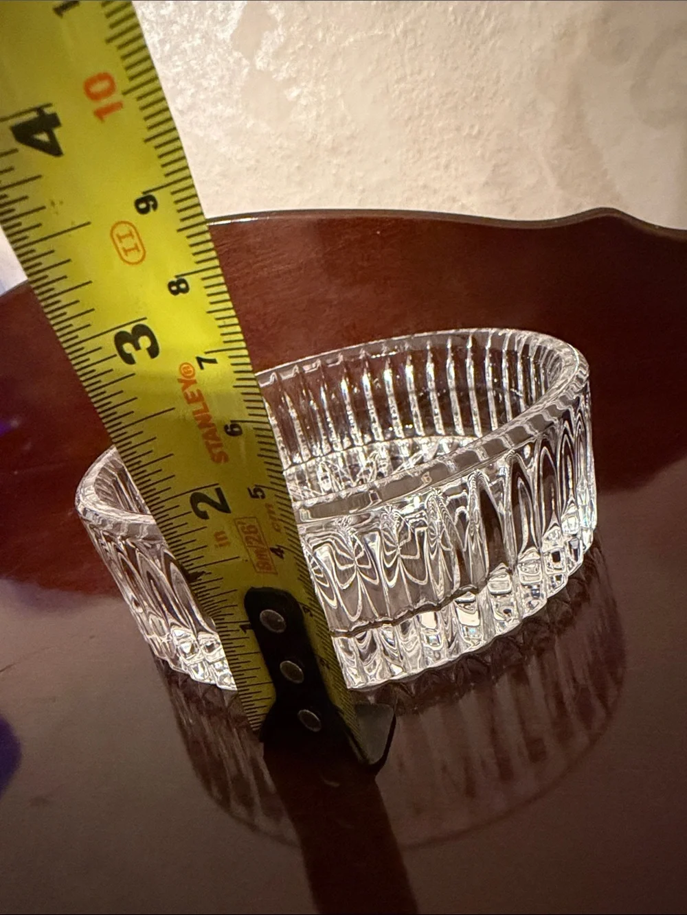 Waterford crystal wine bottle coaster
